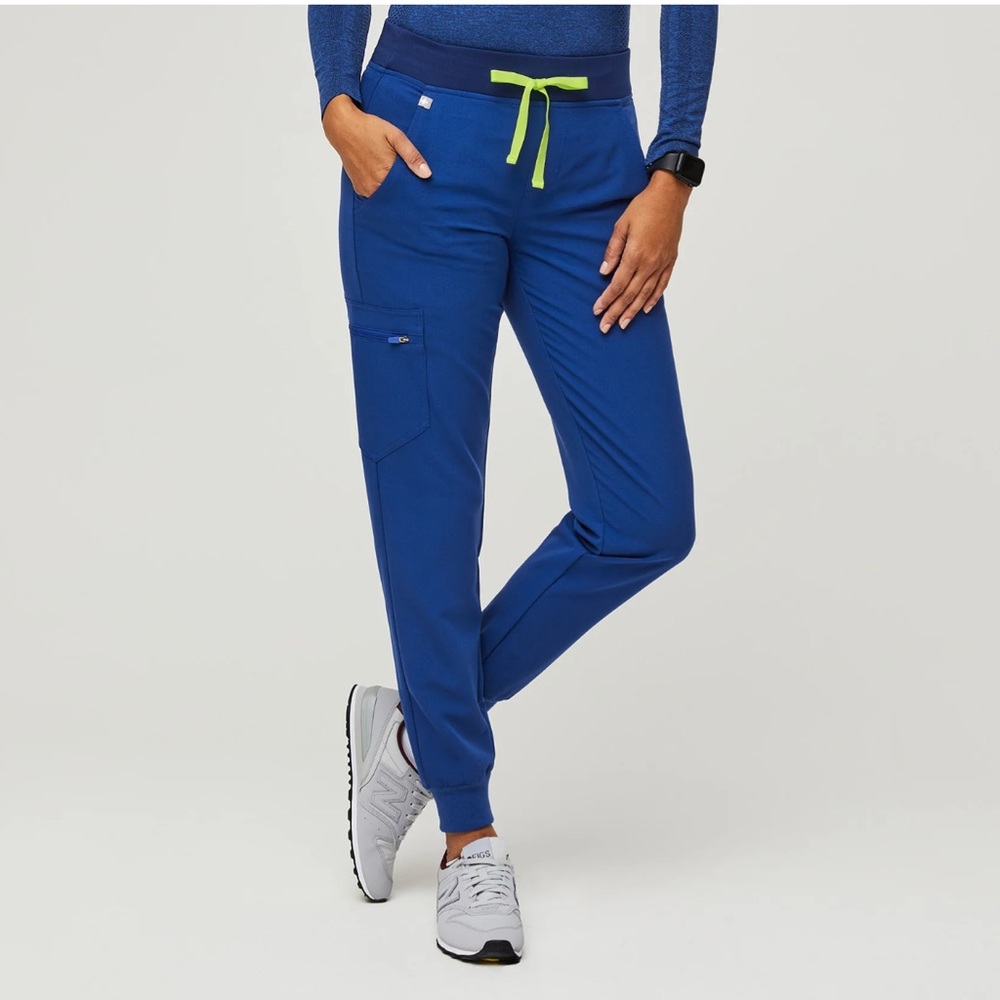 Electric Blue Zamora Jogger Scrub Pants LARGE